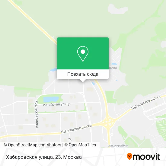 Карта Хабаровская улица, 23