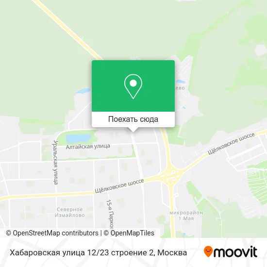 Карта Хабаровская улица 12 / 23 строение 2