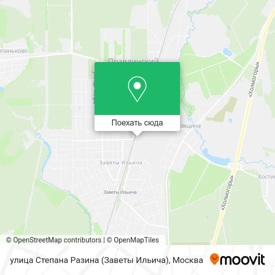 Карта улица Степана Разина (Заветы Ильича)