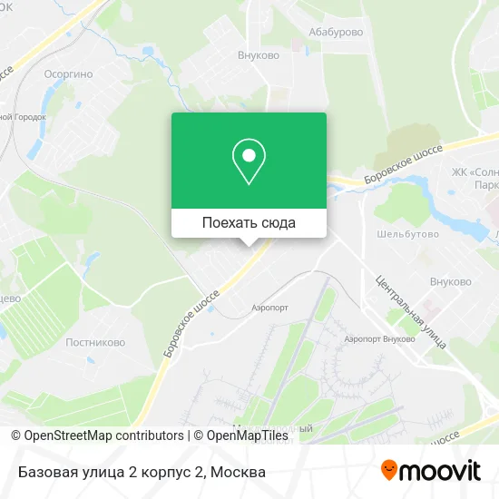 Карта Базовая улица 2 корпус 2