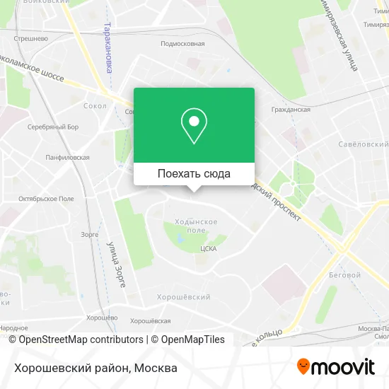 Карта Хорошевский район