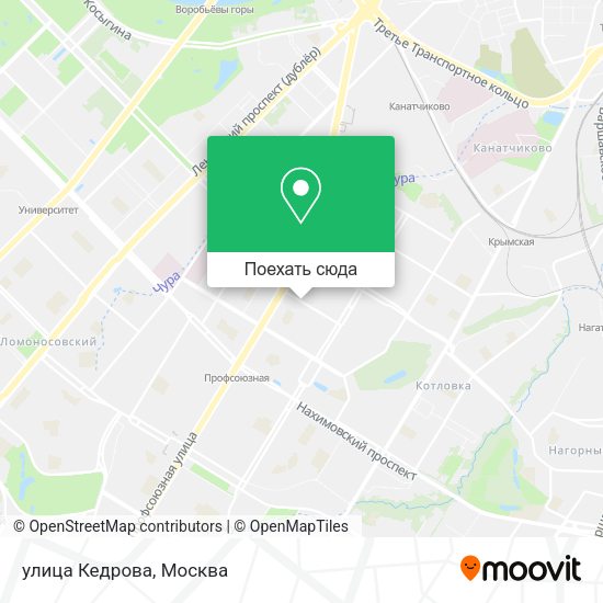 Карта улица Кедрова