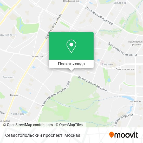 Карта Севастопольский проспект