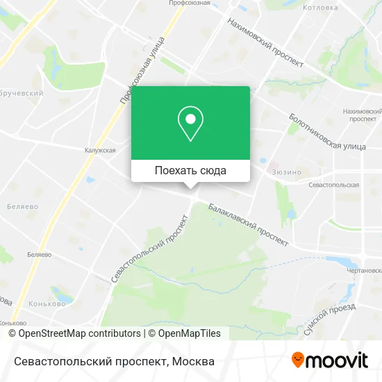 Карта Севастопольский проспект