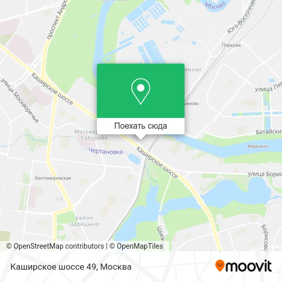 Карта Каширское шоссе 49