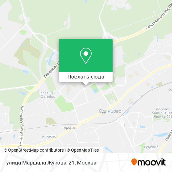 Карта улица Маршала Жукова, 21