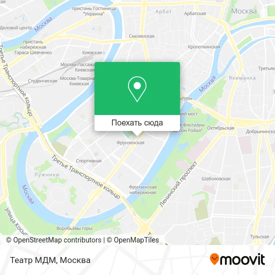 Карта Театр МДМ