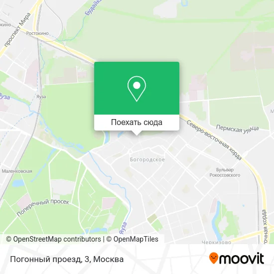 Карта Погонный проезд, 3
