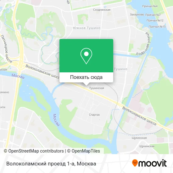 Карта Волоколамский проезд 1-а
