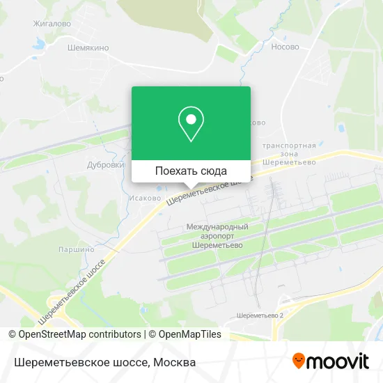 Карта Шереметьевское шоссе