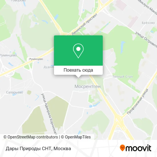 Карта Дары Природы СНТ