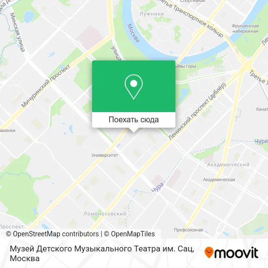 Карта Музей Детского Музыкального Театра им. Сац