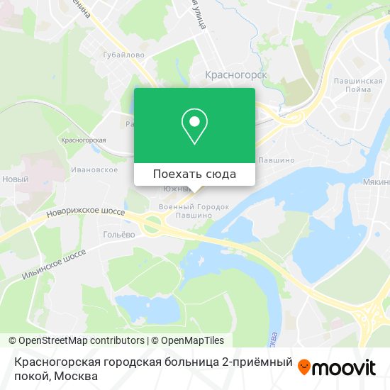 Карта Красногорская городская больница 2-приёмный покой