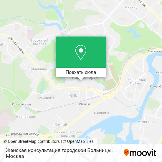 Карта Женская консультация городской Больницы