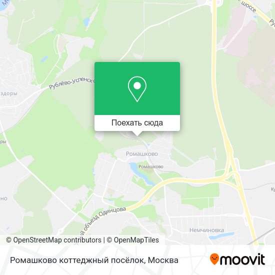 Карта Ромашково коттеджный посёлок