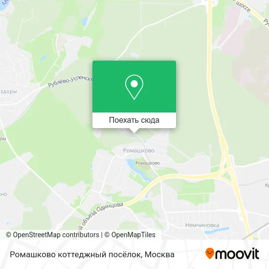 Карта Ромашково коттеджный посёлок
