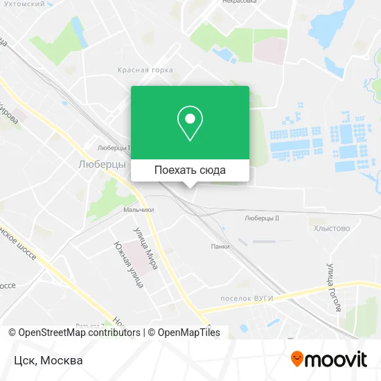 Карта Цск