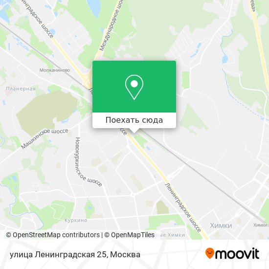 Карта улица Ленинградская 25