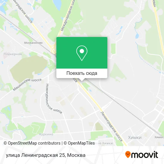 Карта улица Ленинградская 25