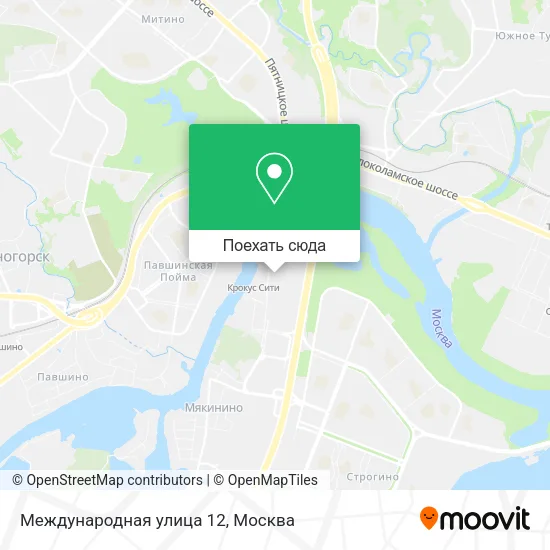 Карта Международная улица 12