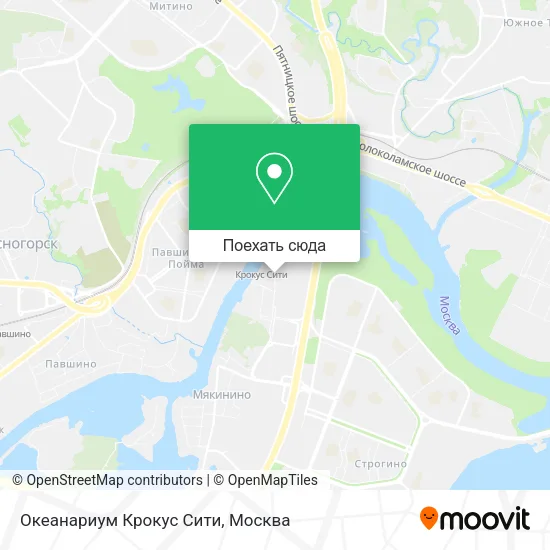 Карта Океанариум Крокус Сити