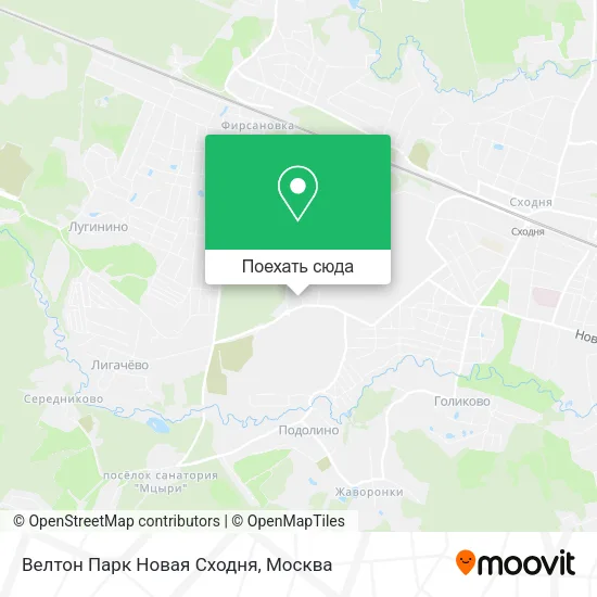 Карта Велтон Парк Новая Сходня
