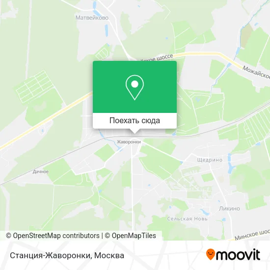 Карта Станция-Жаворонки