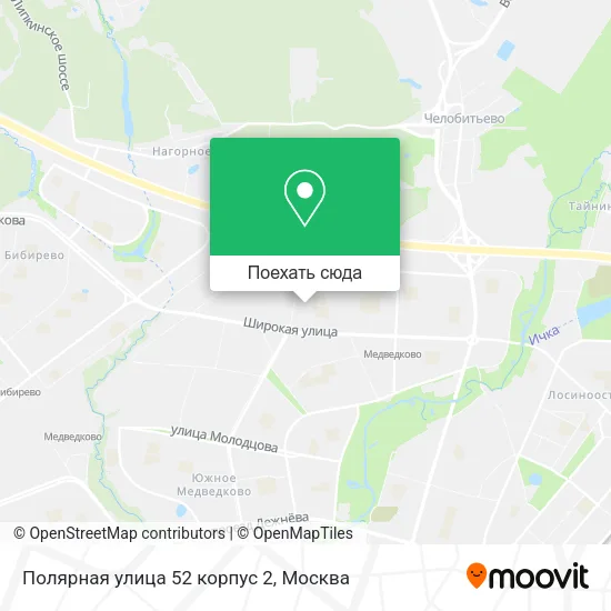 Карта Полярная улица 52 корпус 2
