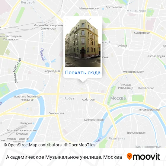 Карта Академическое Музыкальное училище