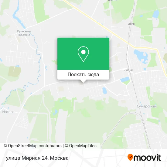 Карта улица Мирная 24