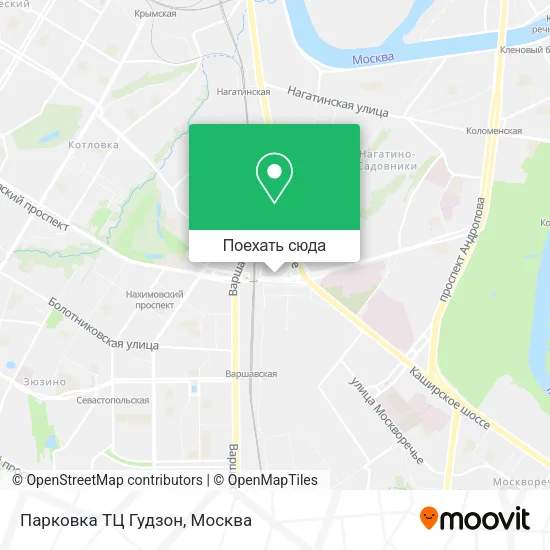 Карта Парковка ТЦ Гудзон