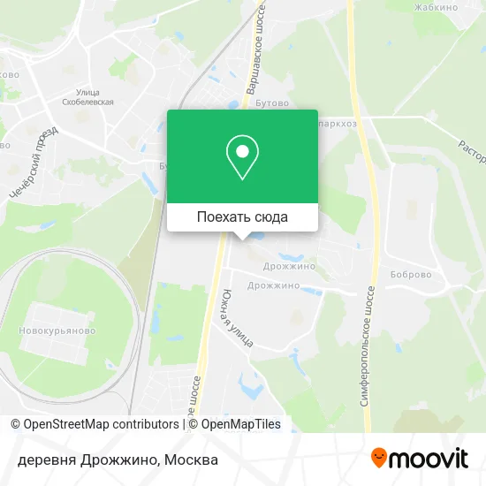 Карта деревня Дрожжино