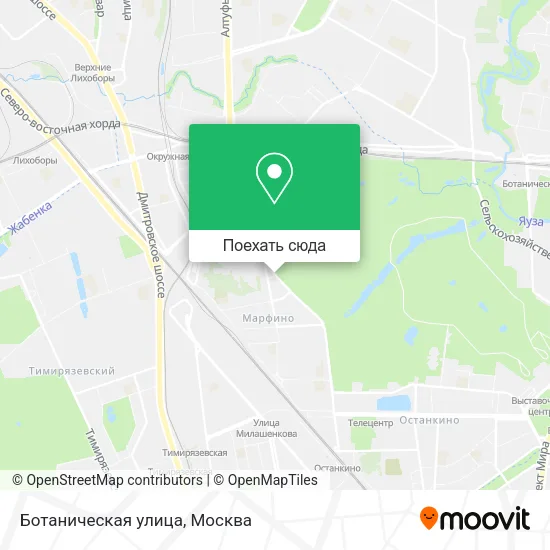 Карта Ботаническая улица