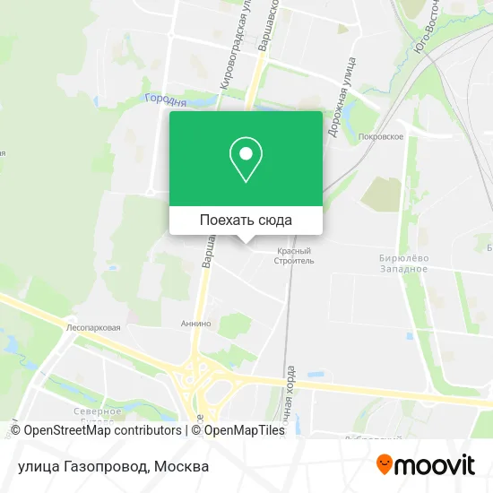 Карта улица Газопровод