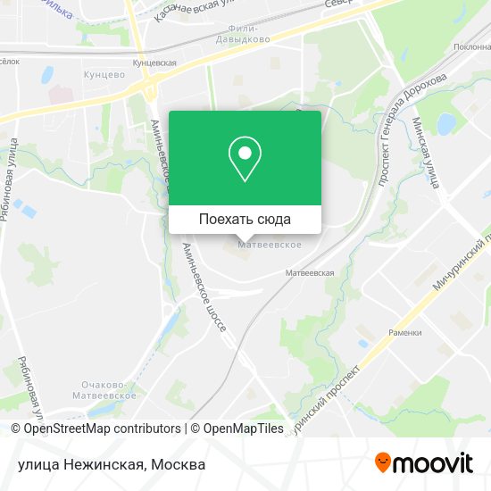 Карта улица Нежинская