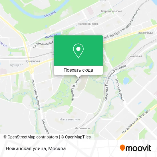 Карта Нежинская улица