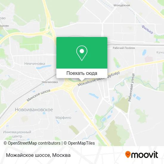 Карта Можайское шоссе
