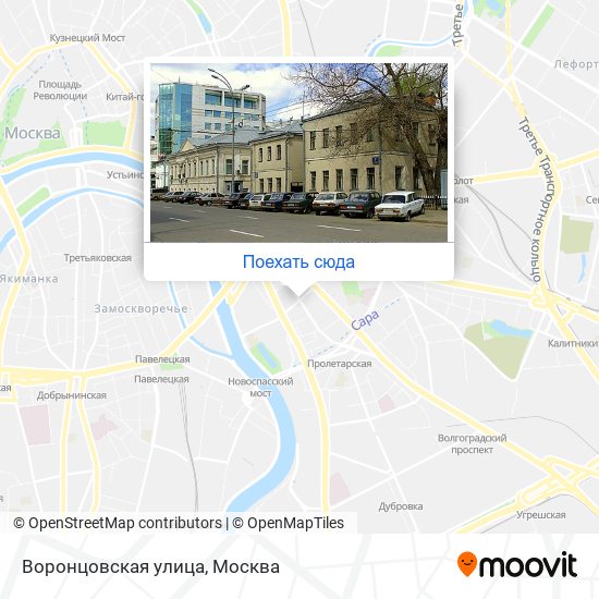 Карта Воронцовская улица