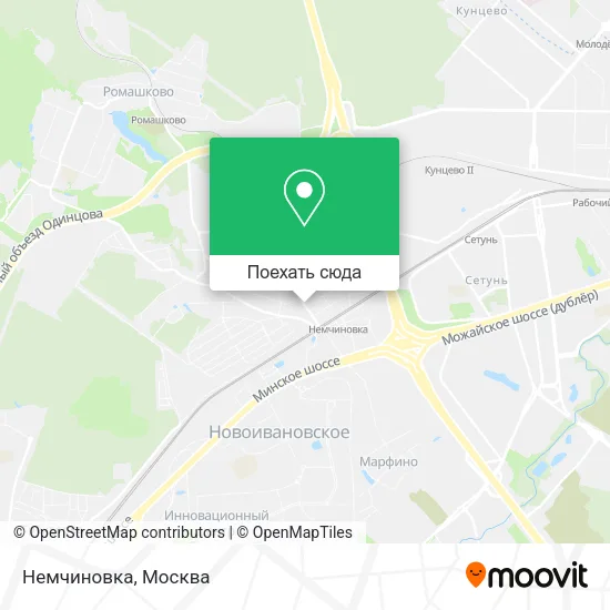 Карта Немчиновка