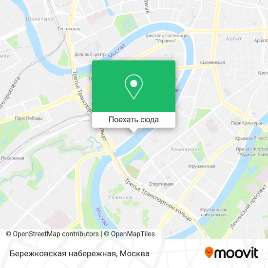 Карта Бережковская набережная