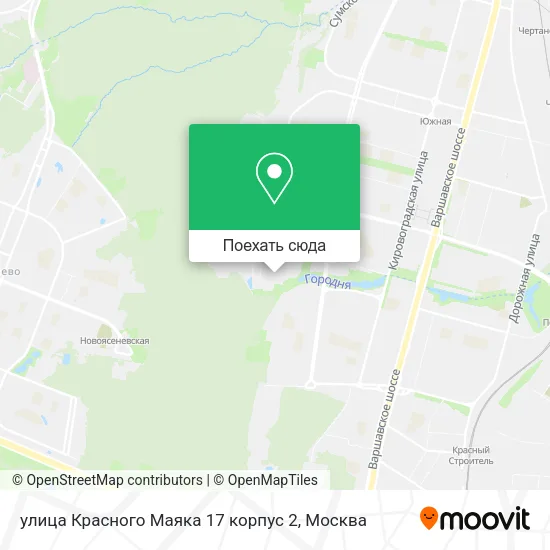 Карта улица Красного Маяка 17 корпус 2