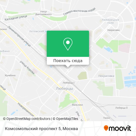 Карта Комсомольский проспект 5