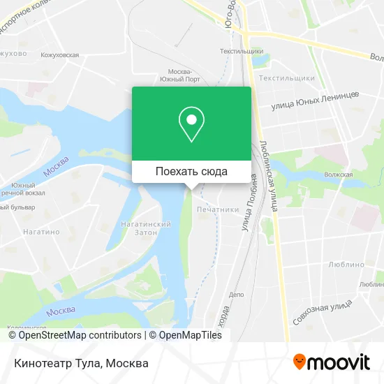 Карта Кинотеатр Тула