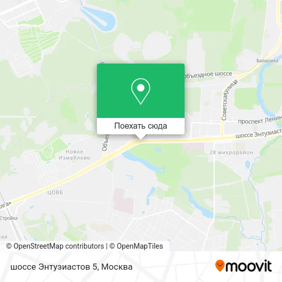 Карта шоссе Энтузиастов 5