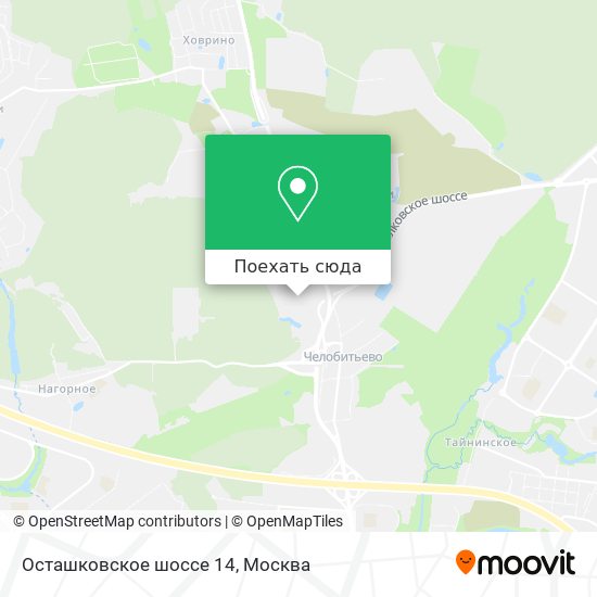 Карта Осташковское шоссе 14