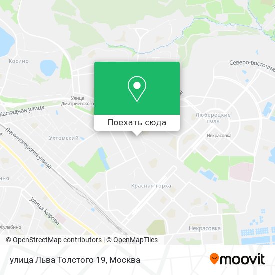 Карта улица Льва Толстого 19