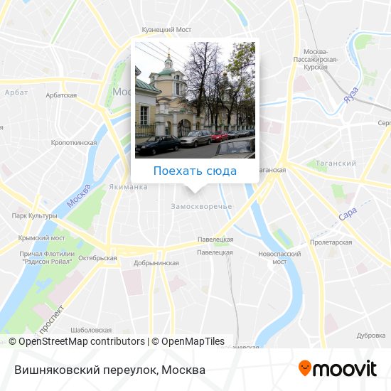 Карта Вишняковский переулок