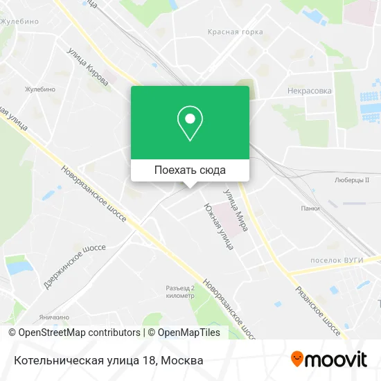 Карта Котельническая улица 18
