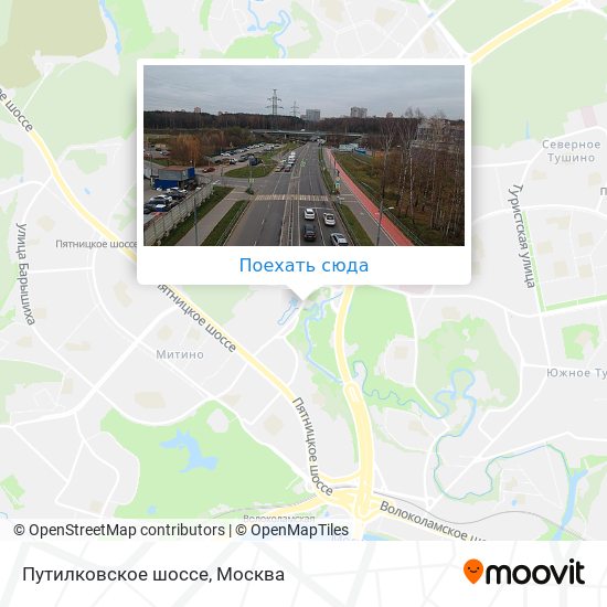 Карта Путилковское шоссе
