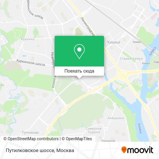 Карта Путилковское шоссе